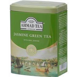 AHMAD TEA. English Caddy. Jasmine Green tea 100 гр. жест.банка