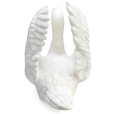 Скульптура из кальцита "Лебедь" 390*255*325мм