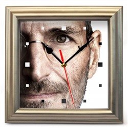 Часы настенные "Steve-Jobs" (5), Цвет рамки может быть другим.