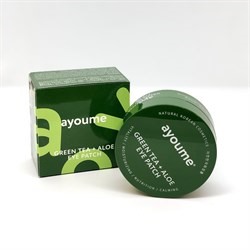 Гидрогелевые патчи Ayoume Green Tea +Aloe Eye Patch с экстрактом алоэ и зеленого чая