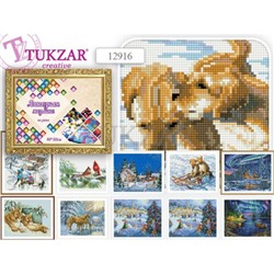 Алмазная мозаика по номерам 40х50 см "Зимняя серия-1" 9 видов в ассортименте 12916 Tukzar