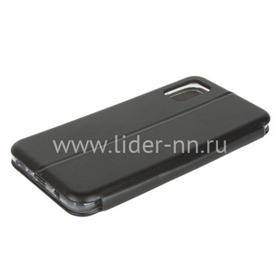 Чехол-книжка для Samsung Galaxy A41 Brauffen (горизонтальный флип) черная (пакет)