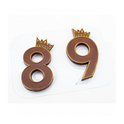 Форма для шоколада "Королевские Цифры 89", пластик