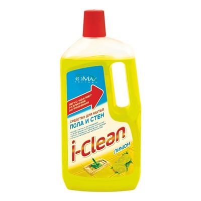 Средство для мытья пола и стен I-Clean Лимон 1 литр