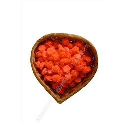 Кабошон Розочка 20 мм (50 шт)  оранжевый