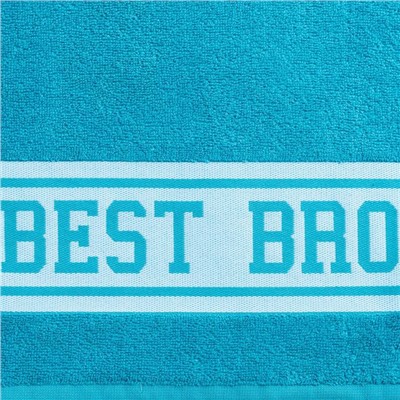 Полотенце махровое "Best Bro" 30х70 см, 100% хл, 370гр/м2