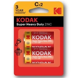 Батарейка  Kodak Super Heavy Duty R14 (большая) цинковая BL-2