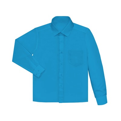 Бирюзовая рубашка для мальчика 189012-ПМ18