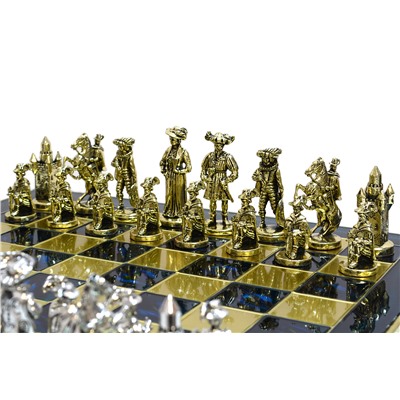 Шахматы с металлическими фигурами "Мария Стюарт" 450*450мм.