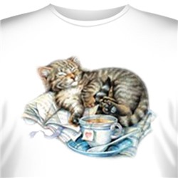 Футболка Art_Brands «Kitten & Teacup» (Котенок и чайная чашка, 05296)