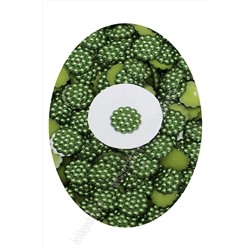 Полубусины декоративные "Серединки" 20 мм, SF-429 (50 гр) зеленый