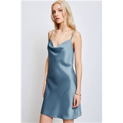 Платье сине-зелёное без рукавов 10200200993
