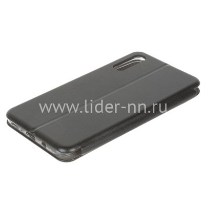 Чехол-книжка для Samsung Galaxy A70 SM-A205F  Brauffen (горизонтальный флип) черная (пакет)