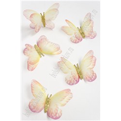 Бабочки шифоновые большие 5,8 см (10 шт) SF-4485, №8
