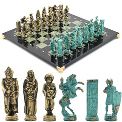 Шахматы подарочные с металлическими фигурами "Эль Сид", 350*350мм.