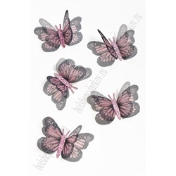 Бабочки шифоновые большие 5,6 см (10 шт) SF-4485, №13