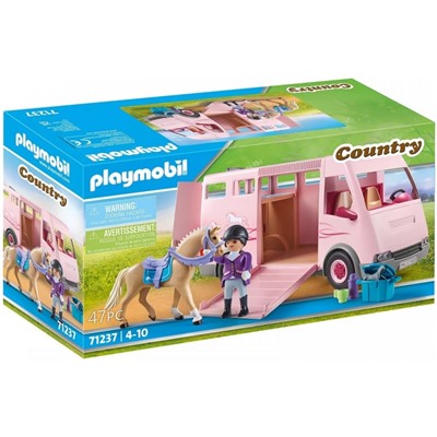Playmobil. Конструктор арт.71237 "Horse Transporter with Trainer" (Конный транспортер с тренером)