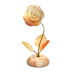 Цветок из селенита "Роза" №1 50*50*150мм
