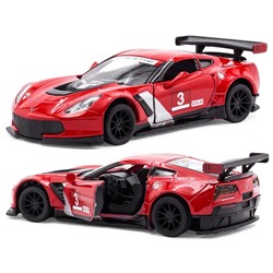 Kinsmart. Модель арт.КТ5397/3 "Corvette C7. R Race Car 2016" 1:36 (красная) инерц.
