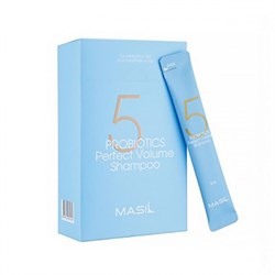 Шампунь для объема волос Masil  5 Probiotics perfect volume shampoo, 8мл*20шт с пробиотиками