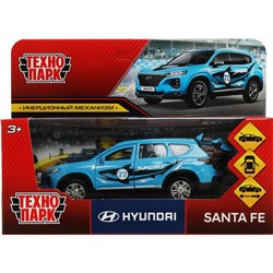 Технопарк. Модель "Hyundai Santafe Sport" 12см, металл багаж инерц, голубой, арт.SANTAFE2-12SRT-BU