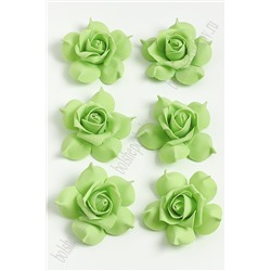 Головки цветов "Роза чайная" 8 см (50 шт) SF-040, зеленый