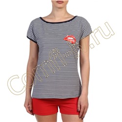 Комплект футболка и шорты "Морской поцелуй"