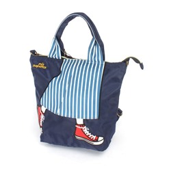 Рюкзак жен текстиль ZPT-MCS 8-3307  (сумка-change),  1отд. 1внеш,  1внут/карм,  синий 252215