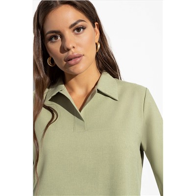 Зелёная женская блузка