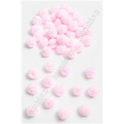 Помпоны декоративные 1,5 см (50 шт) SF-5826, светло-розовый