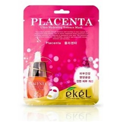 20%Корейская Маска с плацентой - лифтинг эффект ,  Ekel Placenta Ultra Hydrating Essense Mask , 25 мл.