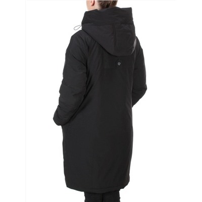 21-976 BLACK Куртка зимняя женская  AIKESDFRS (200 гр. холлофайбера) размеры 48-50-52-54-56-58