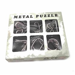 Набор головоломок 6 шт. Metall puzzle 14,2х12,3х2,8см металл 397004 SH 397004
