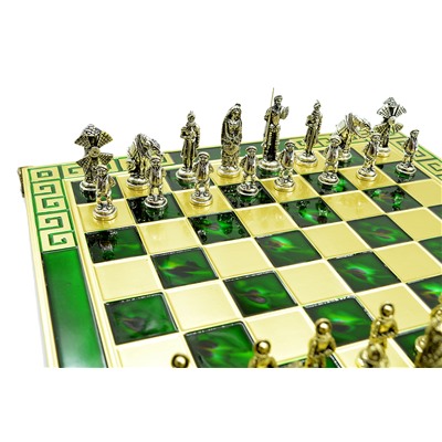 Шахматы с металлическими фигурами "Дон Кихот" 385*385мм.