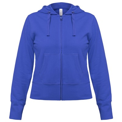 Толстовка женская Hooded Full Zip ярко-синяя