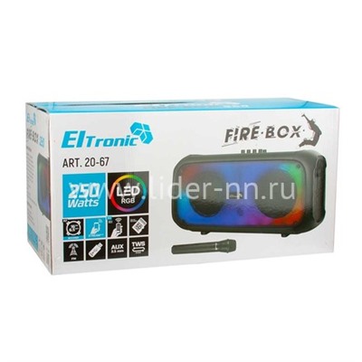 Колонка 04" (20-66 FIRE BOX 200) динамик 2шт/4" ELTRONIC с TWS                  
                                          
                                -10%