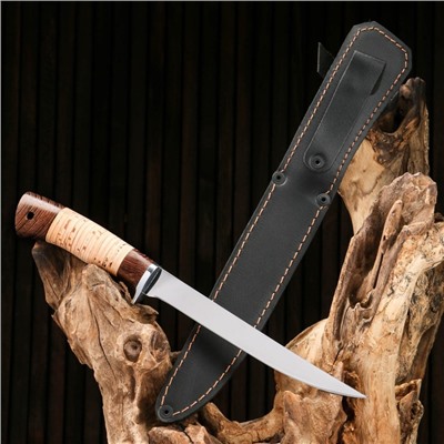Нож "Нерпа-2" сталь - 95х18, рукоять - венге / береста