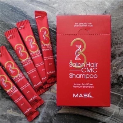 Восстанавливающий шампунь с аминокислотами - Masil 3 Salon Hair CMC Shampoo (20 шт.)