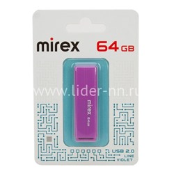 USB Flash  64GB Mirex LINE  VIOLET