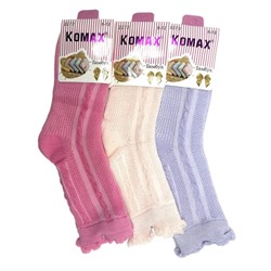 Носки  Для девочек KOMAX (88%бамбук,10%полиамид,2%эластан) Летние Разноцв.(8-12) 2272