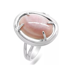 Кольцо из серебра перламутр розовый, СПН2054