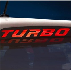 Наклейка на стоп сигнал на заднее стекло «TURBO»