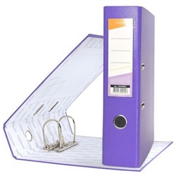 Папка-регистратор 75 мм VP9080V фиолетовый PVC разборный с карманом inФОРМАТ
