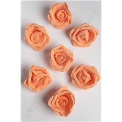 Головки цветов "Роза" 6 см (50 шт) SF-2101, персиковый