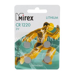 Батарейка литиевая Mirex CR1220/4BL