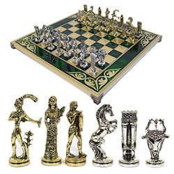 Шахматы с металлическими фигурами "Телец" 385*385мм.