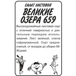 Зелень Салат Великие озера-659 (0,5г  БП) Сем Алт (мин.10шт.)