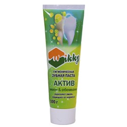 WIKKY Зубная паста АКТИВ Лимон+отбеливание 100г