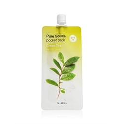 Маска для лица MISSHA Pure source pocket pack Green Tea (10ml)