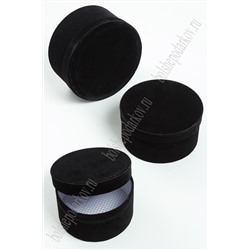 Коробки круглые 3 в 1, бархатные, 23*23*11,5 см (SF-1847D) черный